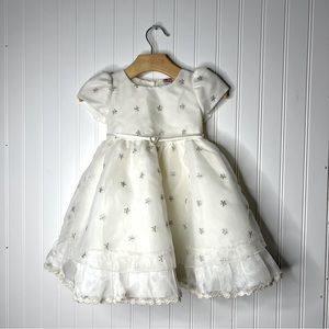 Sabaland Formal Baptismal Wedding Flower Girl Christening Dress Size XL (2T)